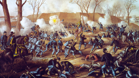 The Battle of Fort Donelson. (Credit: MPI/Getty Images)
